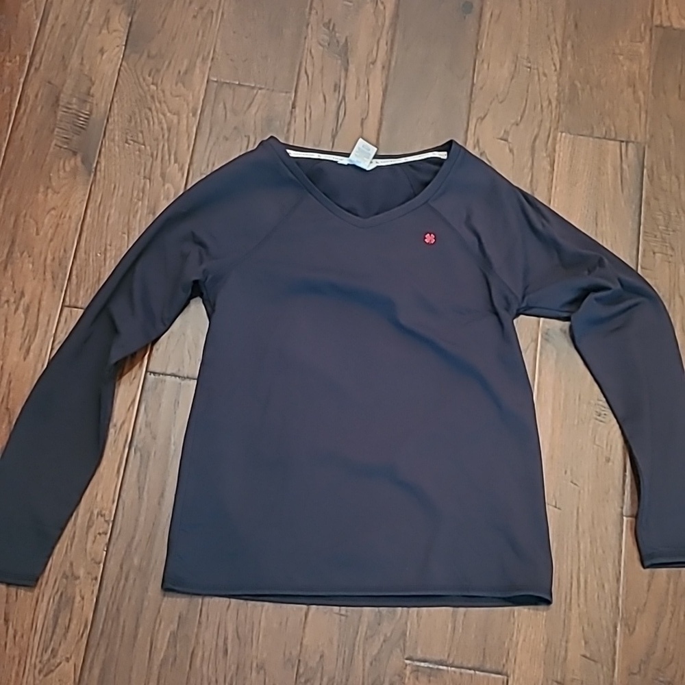 Lucky Brand women's fleece lined, black long-sleeved shirt size Medium